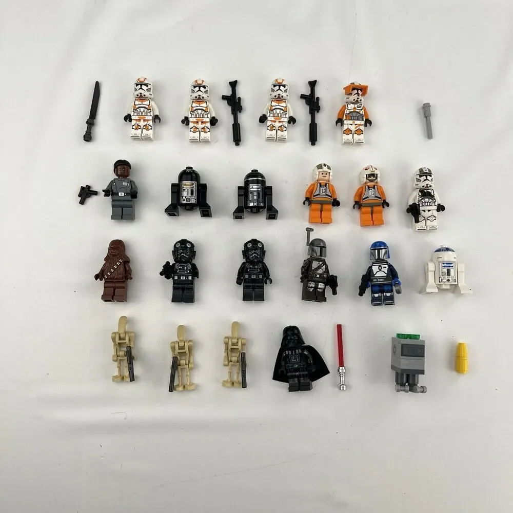 lego star wars minifigure lot Clone Trooper Commander Darth Droid Mando